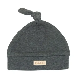 Juddlies Newborn Cap - Charcoal Grey Fleck