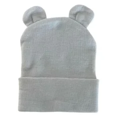 Kidcentral Essentials Newborn Knitted Bear Ear Hat