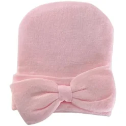 Kidcentral Essentials Newborn Knitted Hat with Bow