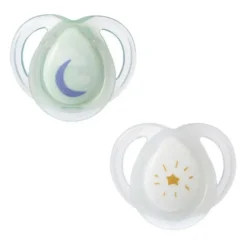 tommee tippee Night Time Glow in the Dark Pacifiers - 2 Pack