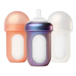 Boon NURSH Silicone Bottle 3 Pack - 8oz