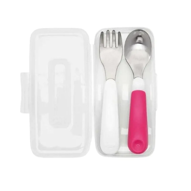 Oxo Tot On-the-Go Fork & Spoon Set with Case