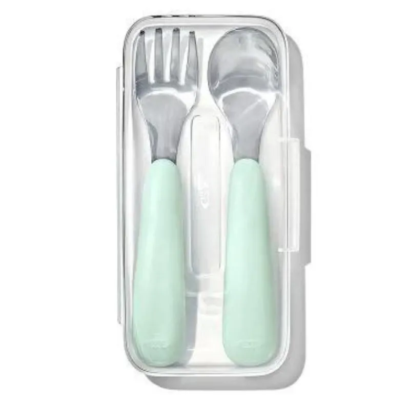 Oxo Tot On-the-Go Fork & Spoon Set with Case