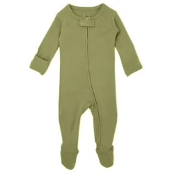 L'ovedbaby Organic Zipper Footed Sleeper - Solids