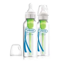 Dr Brown's 8oz Options+ Glass Narrow Bottles - 2 Pack