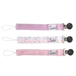 Copper Pearl Pacifier Clips