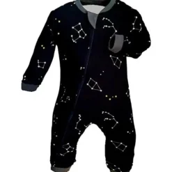 ZippyJamz Patterned Organic Footed Sleepers