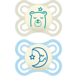 MAM Perfect Night Orthodontic Pacifier - 0-6 Months - 2 Pack