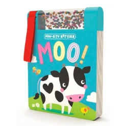 Make Believe Ideas Play-City Rattler Moo! Board Book