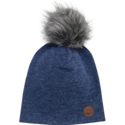 CaliKids Pom Pom Knit Slouchy Beanie