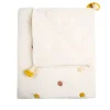 Crane Pom Pom Quilted Baby Blanket