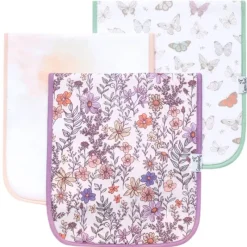 Copper Pearl Premium Burp Cloths - 3 Pack