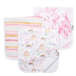 Copper Pearl Premium Burp Cloths - 3 Pack