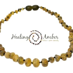 Healing Amber Raw Baltic Amber Teething Necklace - 13 Inch