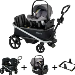Bob Renegade Wagon + Willow S Infant Car Seat Bundle