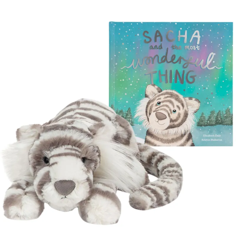 Jellycat Sacha and the Most Wonderful Thing Book + Plush Bundle