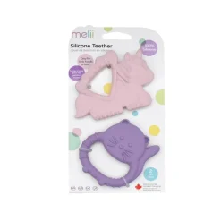 Melii Baby Silicone Teethers - 2 Pack