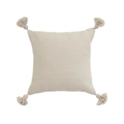 Pokoloko Solid Moroccan Pom Pom Pillow