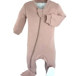 ZippyJamz Solid Organic Footed Sleepers