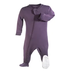 ZippyJamz Solid Organic Footed Sleepers