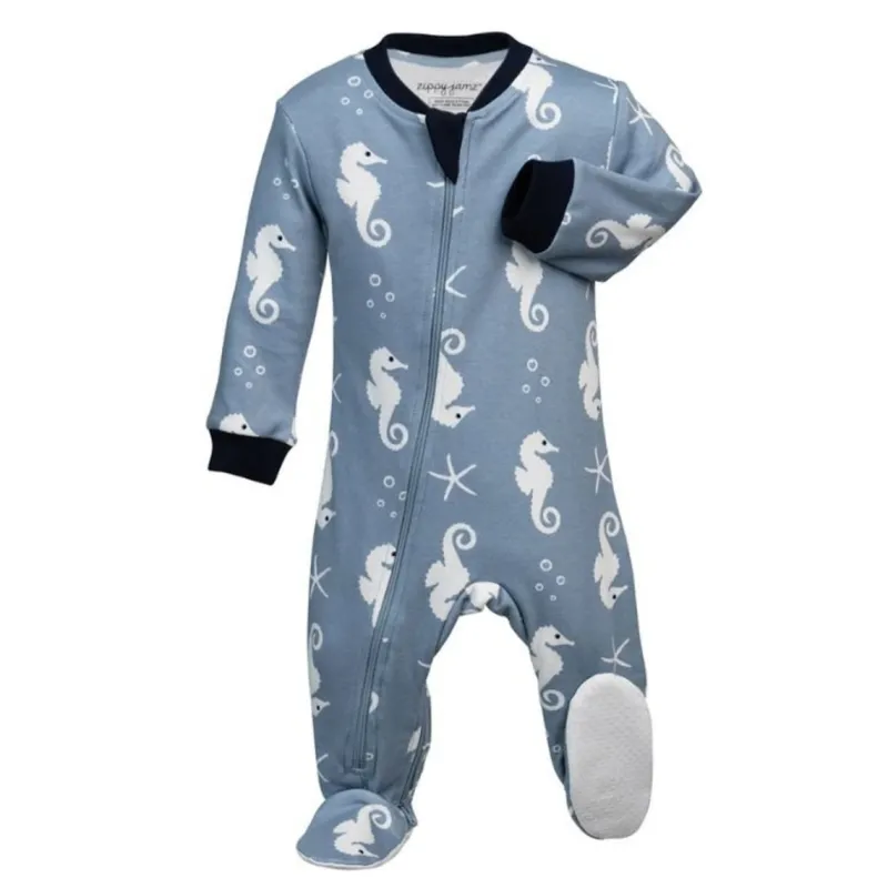 ZippyJamz Spring/Summer Organic Footed Sleepers