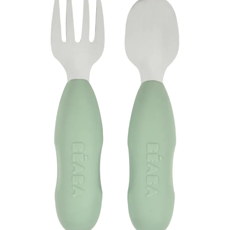 Beaba Stainless Steel Pre-Cutlery Spoon and Fork Set