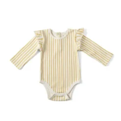 Pehr Designs Stripes Away Long Sleeve w/ Ruffle One-Piece