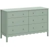 Babyletto Swell 6-Drawer Assembled Dresser in Light Sage
