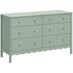 Babyletto Swell 6-Drawer Assembled Dresser in Light Sage