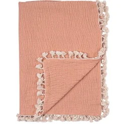 Crane Tassel Muslin Blanket