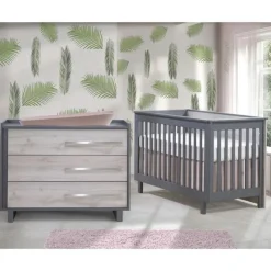 Tulip Juvenile Urban Convertible Crib and Urban 3 Drawer Dresser Combo