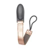 JJ Cole Vegan Leather Pacifier Clip - Rosegold