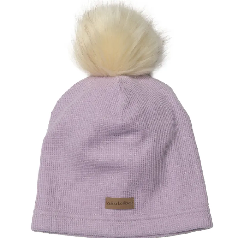 LouLou Lollipop Waffle Pom Pom Hat