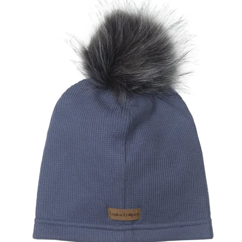 LouLou Lollipop Waffle Pom Pom Hat