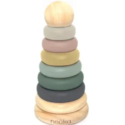 noüka Wood & Silicone Stacker
