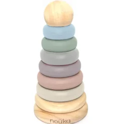 noüka Wood & Silicone Stacker